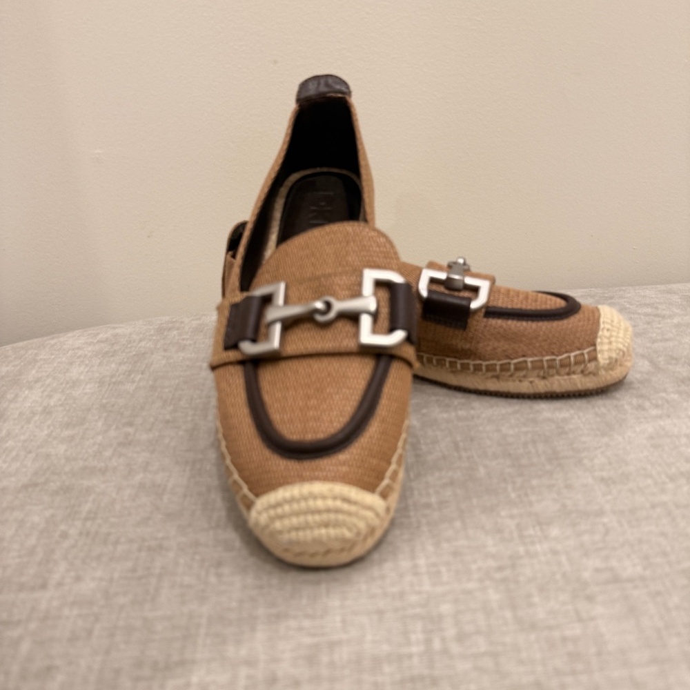 DKNY fabric espadrille shoes